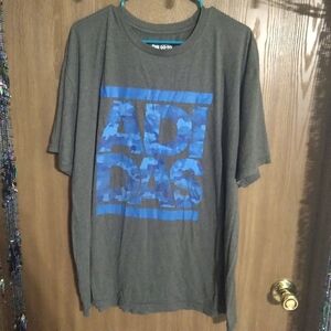 Mens gray adidas T shirt